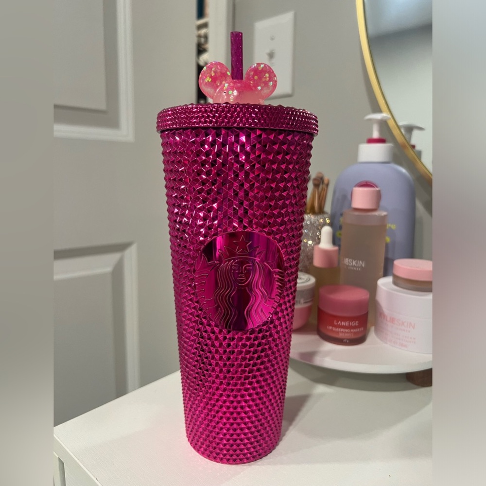 DISNEY✨ METALLIC PINK STARBUCKS CUP
